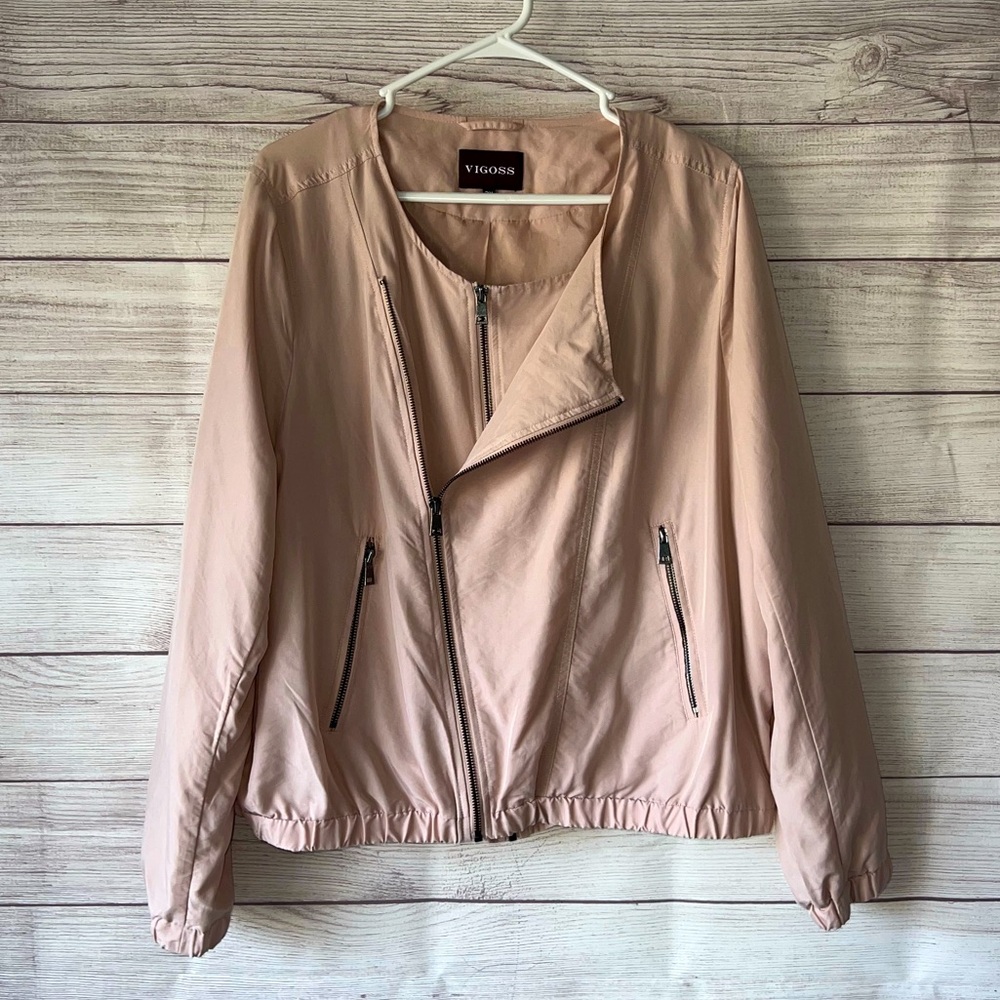 Light Pink/Blush Bomber Jacket
